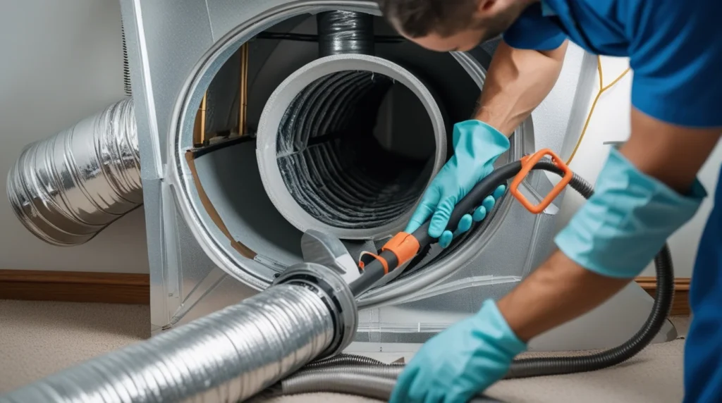 how to clean heating and air conditioning ducts yourself