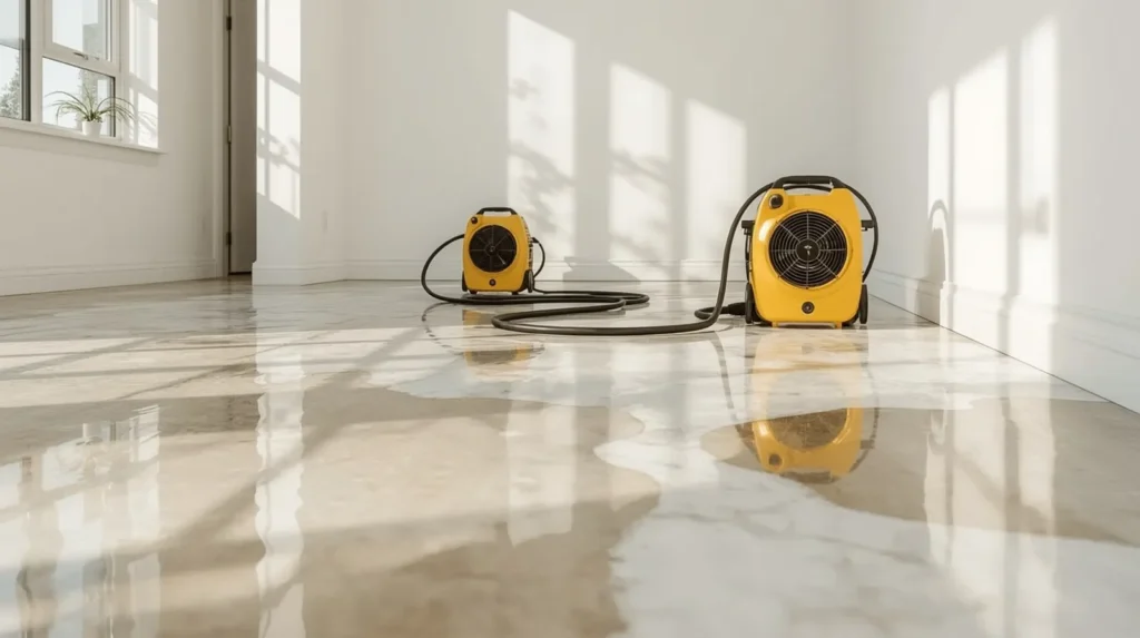 water damage restoration process
